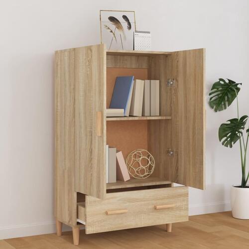 Skab 70x31x115 cm konstrueret træ sonoma-eg