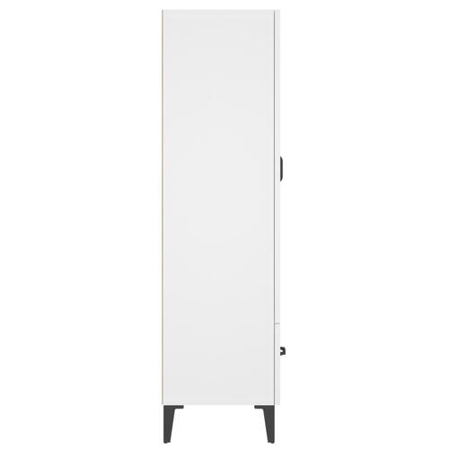 Skab 70x31x115 cm konstrueret træ hvid