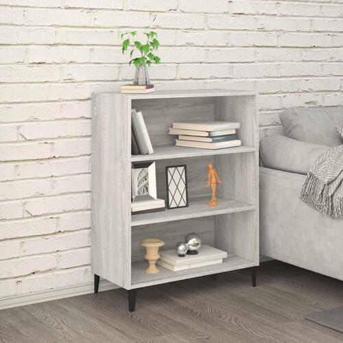 Skænk 69,5x32,5x90 cm konstrueret træ grå sonoma-eg
