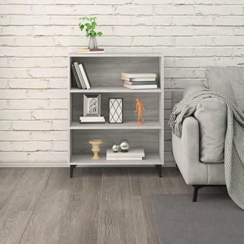 Skænk 69,5x32,5x90 cm konstrueret træ grå sonoma-eg