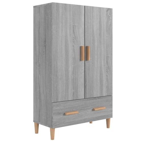 Skænk 70x31x115 cm konstrueret træ grå sonoma-eg