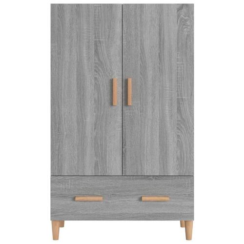 Skænk 70x31x115 cm konstrueret træ grå sonoma-eg