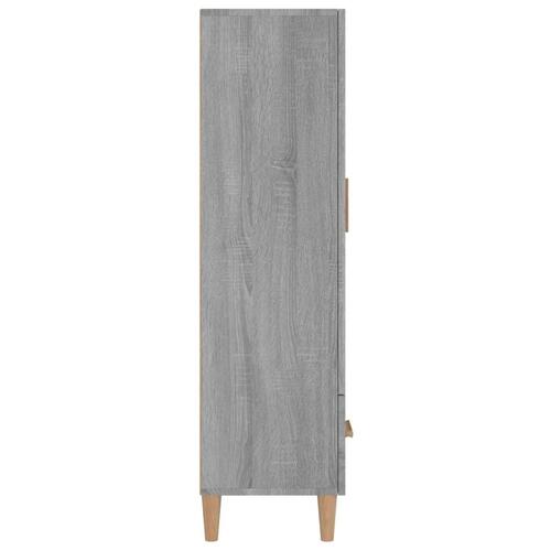 Skænk 70x31x115 cm konstrueret træ grå sonoma-eg