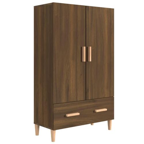 Skab 70x31x115 cm konstrueret træ brun egetræsfarve