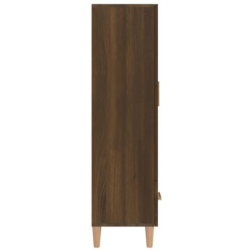 Skab 70x31x115 cm konstrueret træ brun egetræsfarve