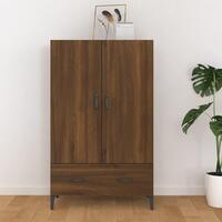 Skab 70x31x115 cm konstrueret træ brun egetræsfarve