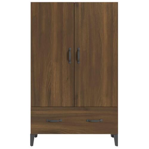 Skab 70x31x115 cm konstrueret træ brun egetræsfarve