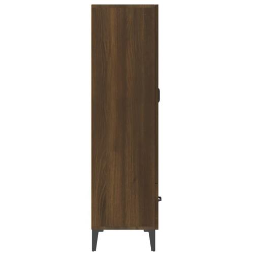 Skab 70x31x115 cm konstrueret træ brun egetræsfarve
