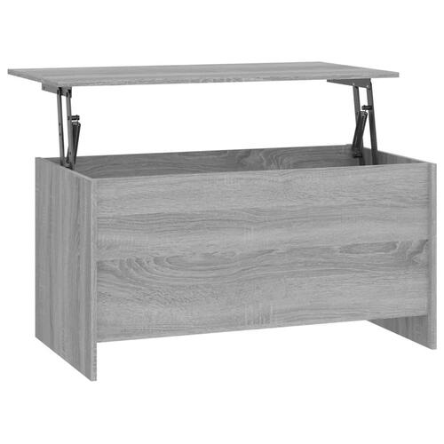 Sofabord 102x55,5x52,5 cm konstrueret træ grå sonoma-eg