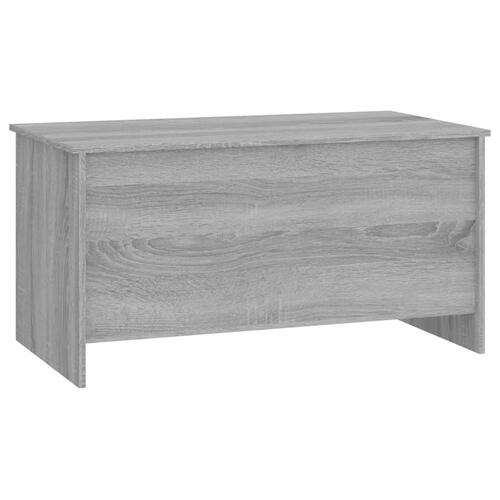 Sofabord 102x55,5x52,5 cm konstrueret træ grå sonoma-eg
