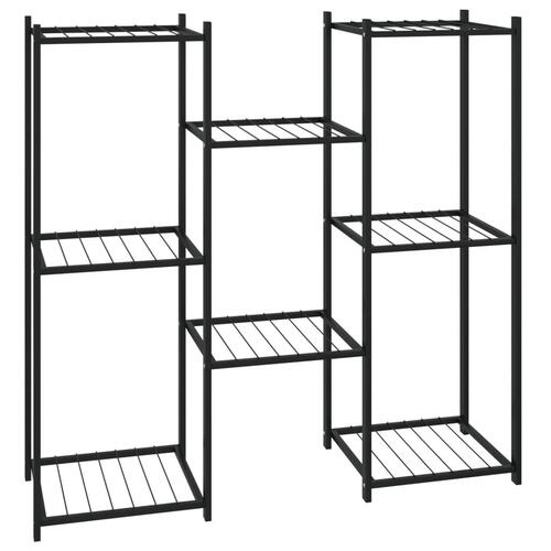 Blomsterstativ 83x25x80 cm jern sort