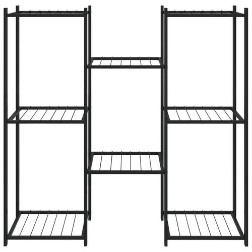 Blomsterstativ 83x25x80 cm jern sort
