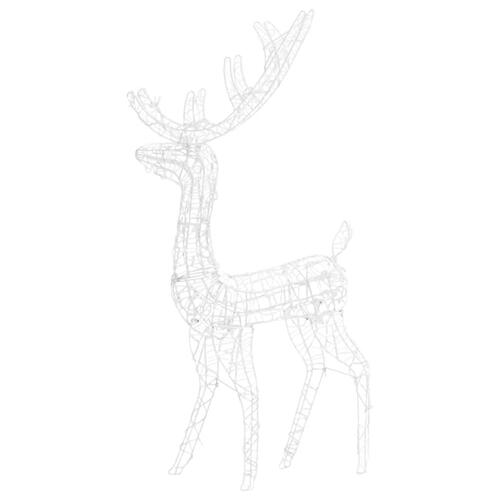 Juledekoration rensdyr 140 LED'er 120 cm akryl flerfarvet