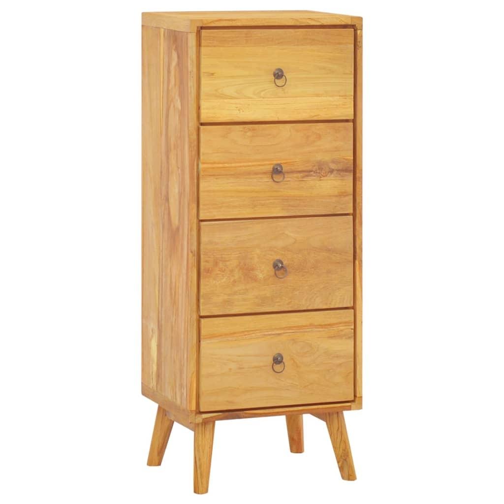 Kommode 40x30x100 cm massivt teaktræ