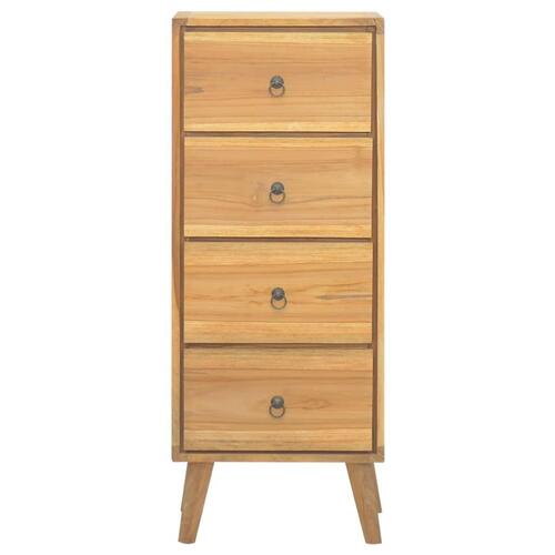 Kommode 40x30x100 cm massivt teaktræ