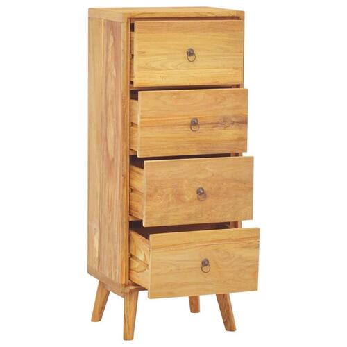 Kommode 40x30x100 cm massivt teaktræ