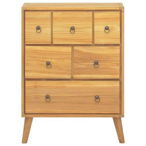 Kommode 56x30x80 cm massivt teaktræ