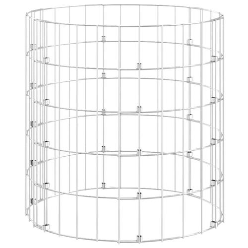 Gabionsøjle Ø50x50 cm galvaniseret stål rund