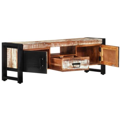 Tv-bord 120x30x40 cm massivt genbrugstræ