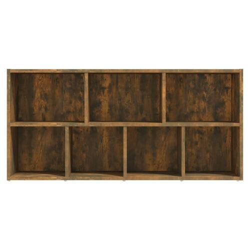 Bogreol 50x25x106 cm røget egetræsfarve