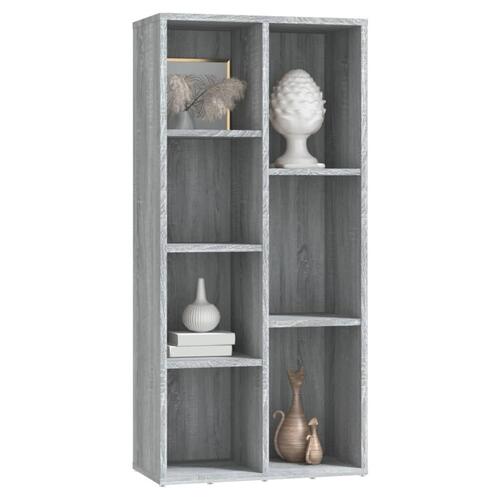 Bogreol 50x25x106 cm grå sonoma-eg