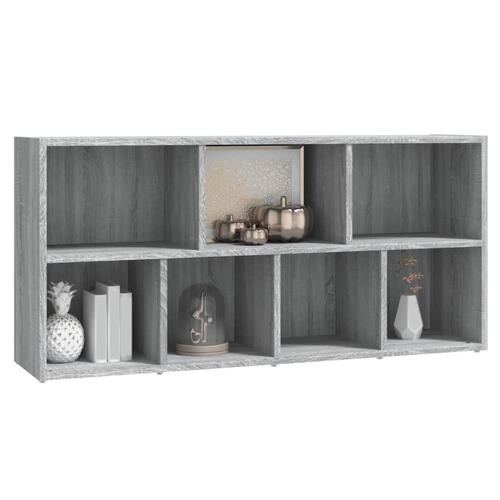 Bogreol 50x25x106 cm grå sonoma-eg