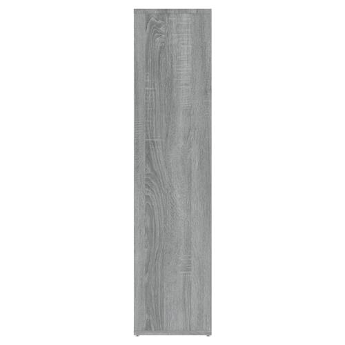 Bogreol 50x25x106 cm grå sonoma-eg