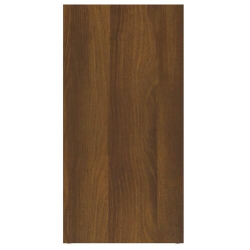 Bogreol 50x25x106 cm brun egetræsfarve