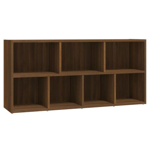 Bogreol 50x25x106 cm brun egetræsfarve