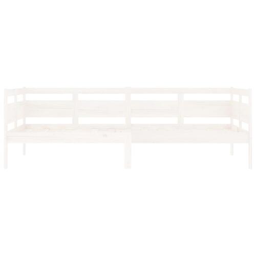 Daybed 90x200 cm massivt fyrretræ hvid