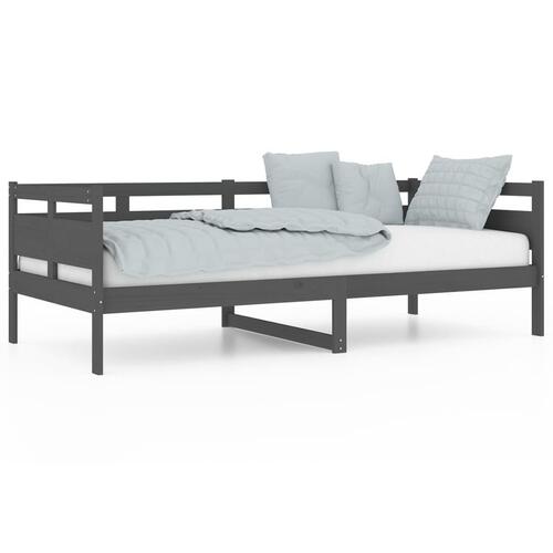 Daybed 90x200 cm massivt fyrretræ grå