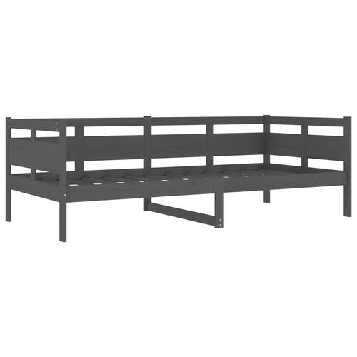 Daybed 90x200 cm massivt fyrretræ grå