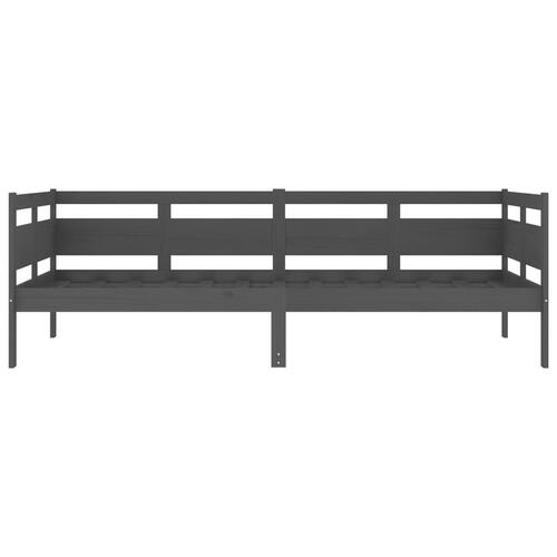 Daybed 90x200 cm massivt fyrretræ grå