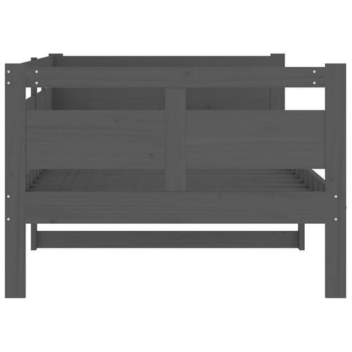 Daybed 90x200 cm massivt fyrretræ grå