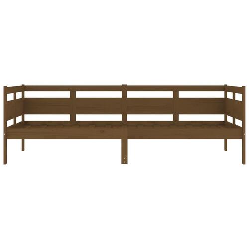 Daybed 90x200 cm massivt fyrretræ gyldenbrun