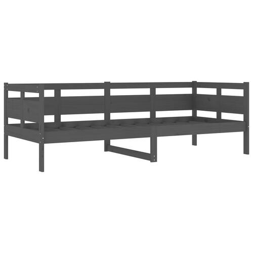 Daybed 80x200 cm massivt fyrretræ grå