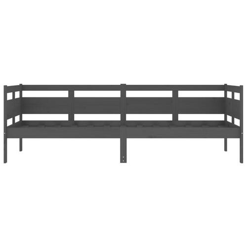 Daybed 80x200 cm massivt fyrretræ grå
