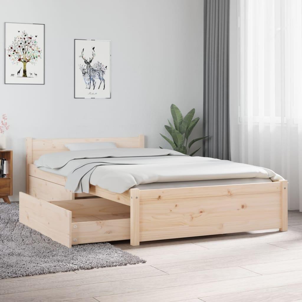 Sengeramme med skuffer 90x190 cm single