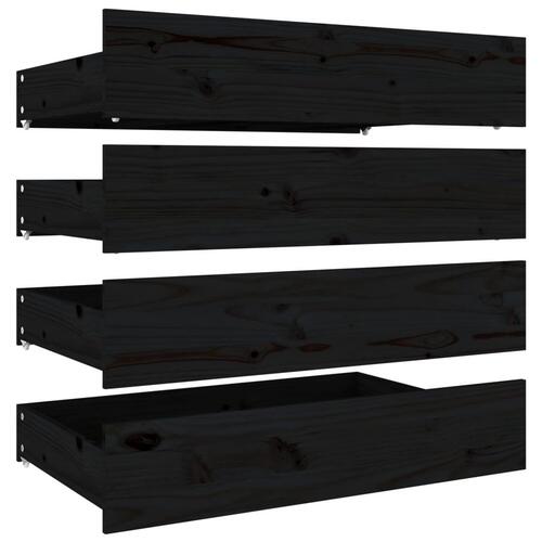 Sengeramme med skuffer 120x190 cm Small Double sort