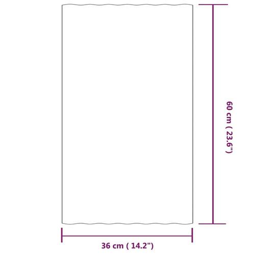 Tagplader 36 stk. 60x36 cm pulverlakeret stål antracitgrå