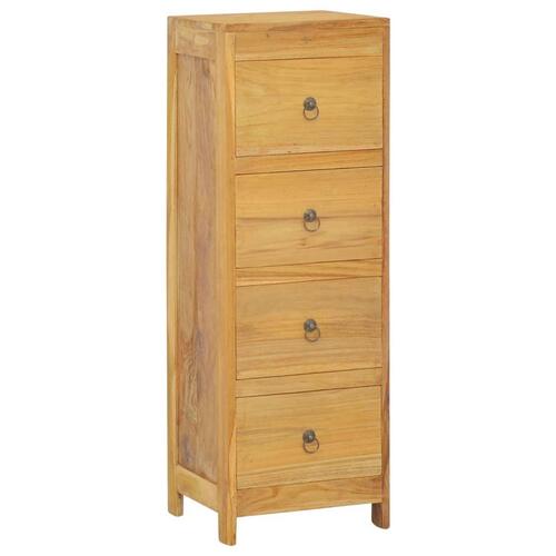 Kommode 30x30x90 cm massivt teaktræ