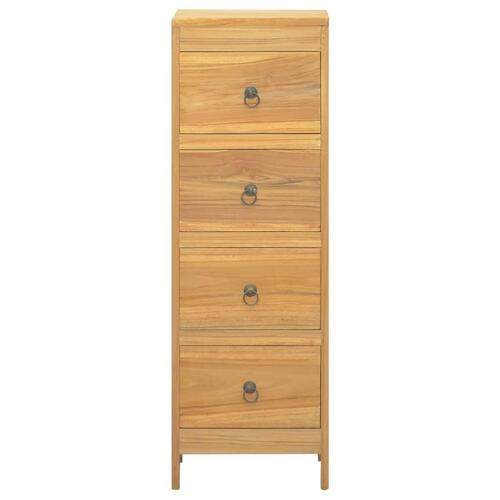 Kommode 30x30x90 cm massivt teaktræ