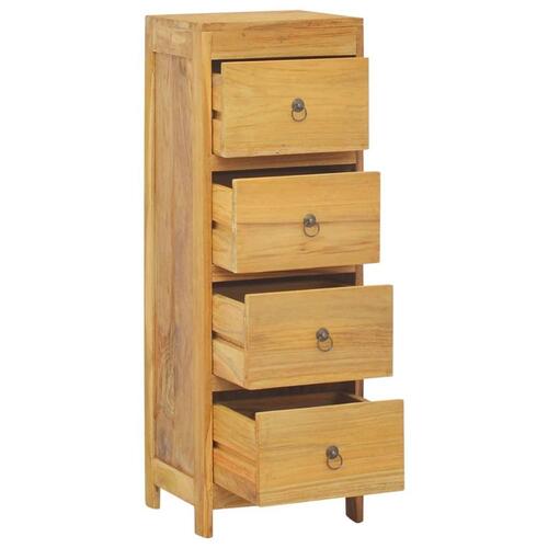 Kommode 30x30x90 cm massivt teaktræ