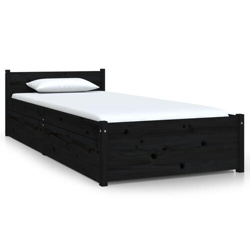 Sengeramme med skuffer 75x190 cm Small Single sort