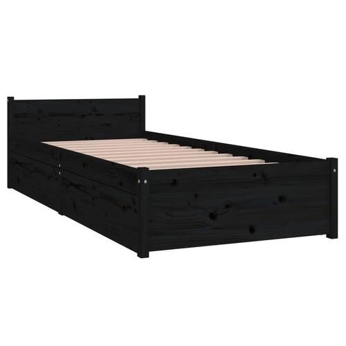 Sengeramme med skuffer 75x190 cm Small Single sort