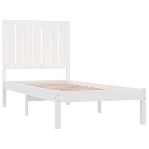 Sengeramme 75x190 cm Small Single massivt træ hvid