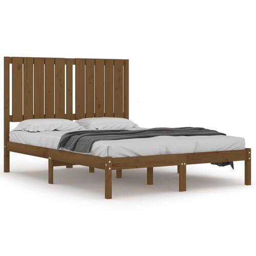 Sengeramme 120x190 cm Small Double massivt træ gyldenbrun