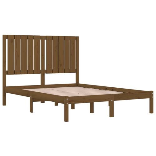 Sengeramme 120x190 cm Small Double massivt træ gyldenbrun