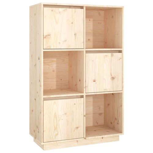 Højskab 74x35x117 cm massivt fyrretræ