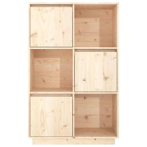 Højskab 74x35x117 cm massivt fyrretræ